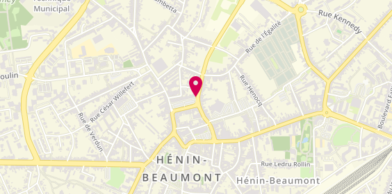 Plan de Allianz Assurance HENIN BEAUMONT - Christophe FLOURS, 117 place de la République, 62110 Hénin-Beaumont