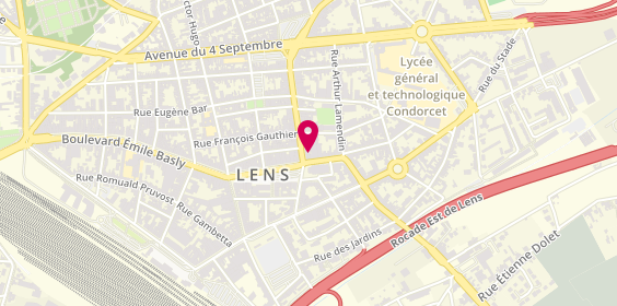 Plan de MAAF Assurances LENS, 4 Rue René Lanoy, 62300 Lens