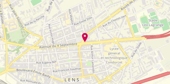 Plan de GMF Assurances LENS, 74 Rue René Lanoy, 62300 Lens