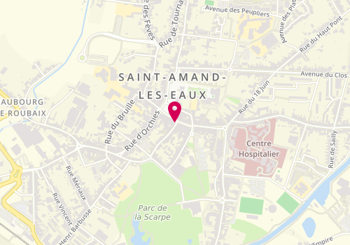 Plan de Allianz Assurance SAINT AMAND LES EAUX - Olivier LOSQ, 16 Rue Thiers, 59230 Saint-Amand-les-Eaux