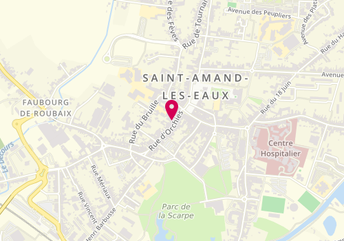 Plan de MAAF Assurances ST AMAND LES EAUX, 12 Rue d'Orchies, 59230 Saint-Amand-les-Eaux