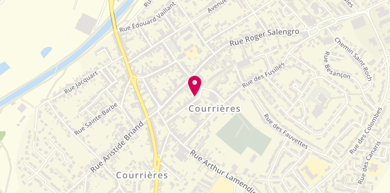 Plan de Agence de Courrieres, 10 Rue Emile Basly, 62710 Courrières