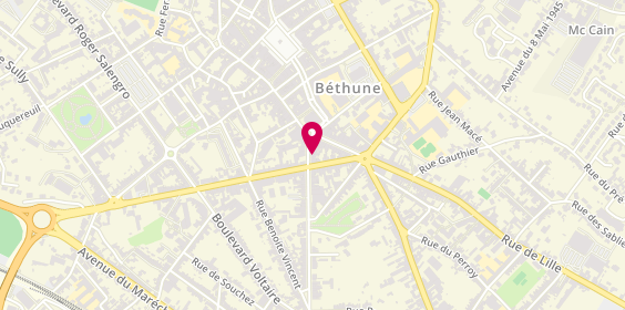 Plan de Allianz Assurance BETHUNE - Xavier VASSEUR, 55 Boulevard Raymond Poincaré, 62403 Béthune