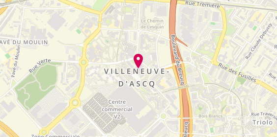 Plan de GMF Assurances VILLENEUVE d'ASCQ, Place de l'Hotel de Ville
30 Chaussée de l'Hôtel de Ville, 59658 Villeneuve-d'Ascq