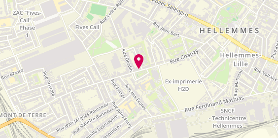 Plan de Mgas, Ruche d'Entreprises de Lille Hel 121 Rue Chanzy Hellemmes, 59000 Lille