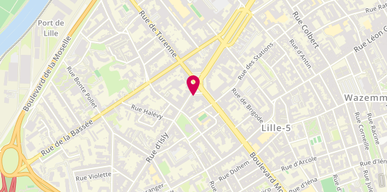 Plan de Agence Lille Cormontaigne, 21 place Cormontaigne, 59000 Lille