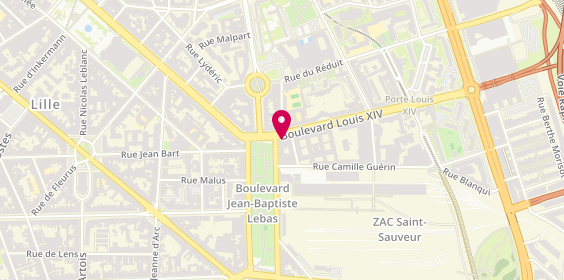 Plan de MAE Lille, 2 Boulevard Louis Xiv, 59800 Lille