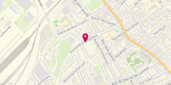 Plan de AESIO mutuelle, 63 avenue de la République, 59160 Lille