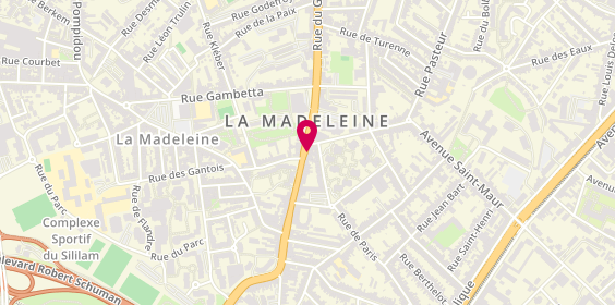 Plan de Bellysma Assurances, 150 Rue du General de Gaulle, 59110 La Madeleine