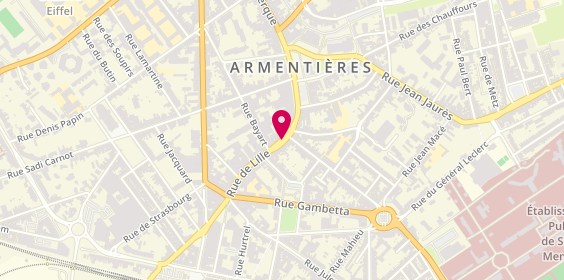 Plan de MAAF Assurances ARMENTIERES, 32 Rue de Lille, 59280 Armentières