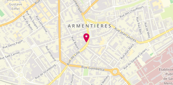 Plan de Aréas, 12 Rue de Lille, 59280 Armentières