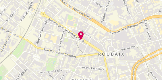 Plan de Courtier en assurances - Groupe Gesco Assurances - Roubaix, 57 avenue Jean Lebas, 59100 Roubaix