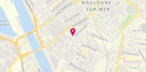 Plan de Agence de Boulogne Saint Nicolas, 9 Rue Saint-Nicolas, 62200 Boulogne-sur-Mer