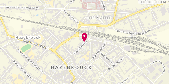 Plan de MAAF Assurances HAZEBROUCK, 51 Rue de la Clef, 59190 Hazebrouck