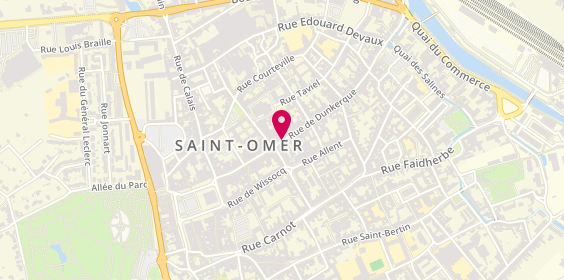 Plan de MAAF Assurances ST OMER, 72 Rue de Dunkerque, 62500 Saint-Omer